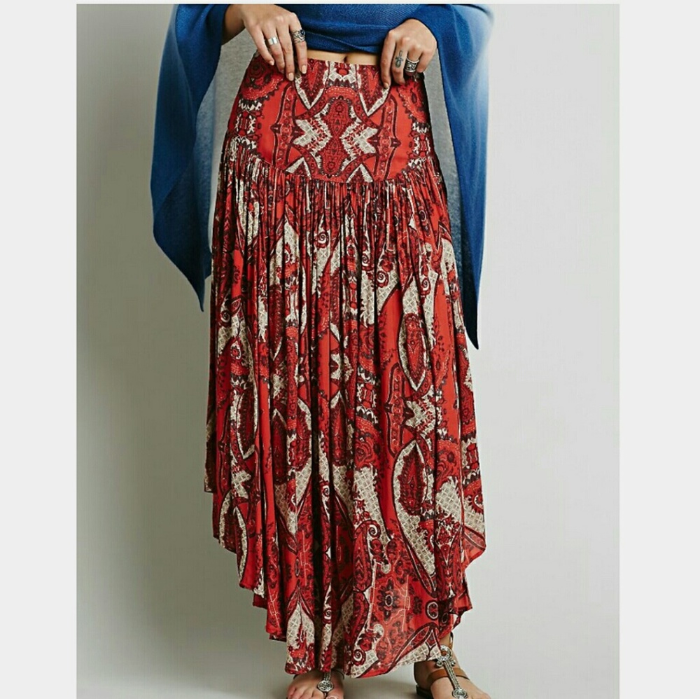 ONE DAY SALE Free People Bold as Love Maxi Skirt